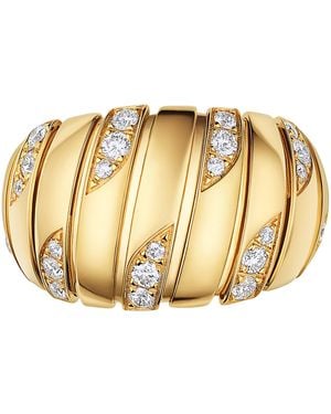 BVLGARI And Diamond Tubogas Ring - Metallic