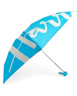Harrods Logo Umbrella - Blue