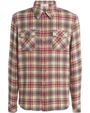 God's True Cashmere Cashmere Tartan Overshirt - Orange