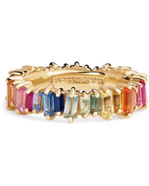 Suzanne Kalan And Sapphire Bold Eternity Ring - Metallic