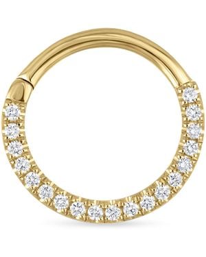 Maria Tash And Diamond Horizontal Eternity Single Hoop Earring - Metallic