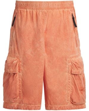 Stone Island Nylon Cargo Shorts - Orange