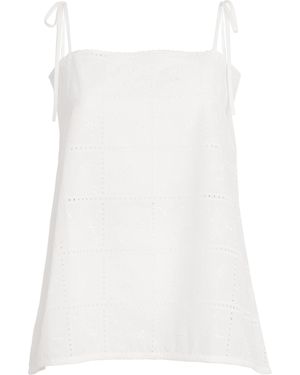 Faithfull the Brand Broderie Anglaise Mora Top - White
