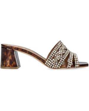 Gina Crystal Utah Mules 50 - Brown