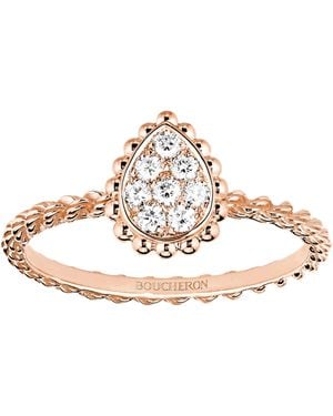 Boucheron Extra Small And Diamond Serpent Bohème Motif Ring - Natural