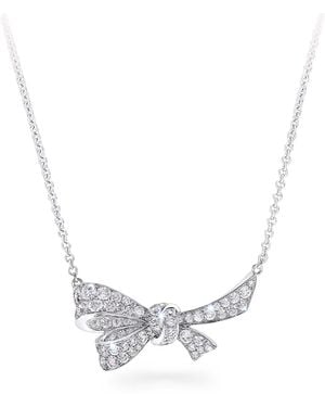 Graff And Diamond Tilda's Bow Pendant Necklace - Metallic