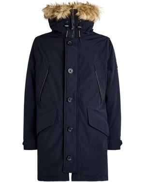 Polo Ralph Lauren Detachable-Trim Down Coat - Blue