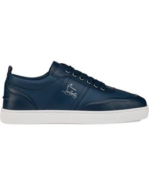 Christian Louboutin Retero Leather Low-Top Trainers - Blue