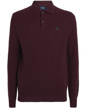 Polo Ralph Lauren Wool-Cashmere Polo Pony Jumper - Purple