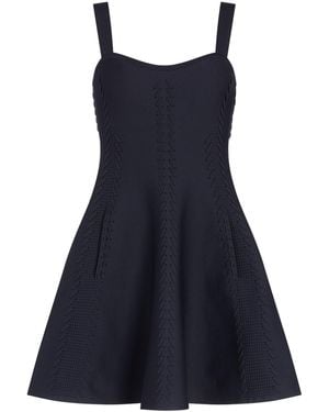 Maje Knitted Mini Dress - Blue