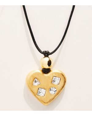 Jacquemus Heart Pendant Necklace - Metallic