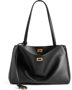 Balenciaga Leather Rodeo Tote Bag - Black