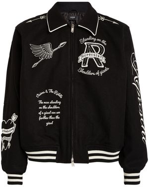 Represent Angels Varsity Jacket - Black