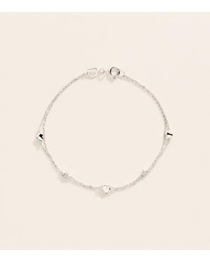 Astrid & Miyu And Topaz Heart Bracelet - Natural