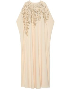 Marina Rinaldi X Tony Ward Embellished Maxi Dress - Natural
