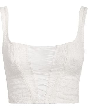 Aubade Lace Secret Memories Bustier Top - White
