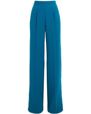 Edeline Lee Pleated Lowell High-Rise Trousers - Blue