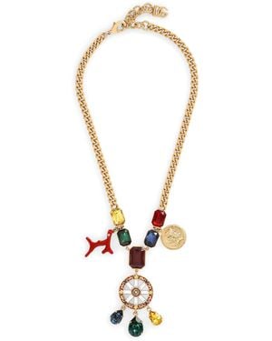Dolce & Gabbana Carretto Wheel Necklace - Metallic