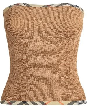 BURBERRY X HUNZA G X Burberry Devyn Skirt/Bandeau Top - Brown