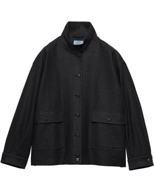 Prada Re-Wool Blouson Jacket - Black