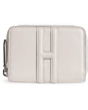 Harrods Leather Zip-Around Purse - Natural