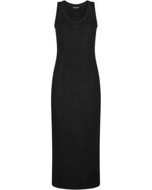 Tom Ford Knit Scoop-Neck Midi Dress - Black