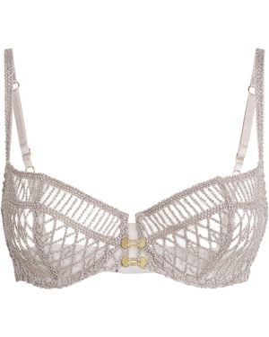 Aubade Stardust Dream Half-Cup Bra - Grey