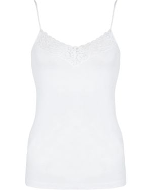 Hanro V-Neck Moments Camisole - White