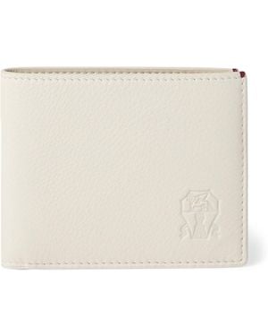 Brunello Cucinelli Grained Leather Wallet - Natural
