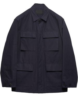 Prada Cotton Safari Jacket - Blue