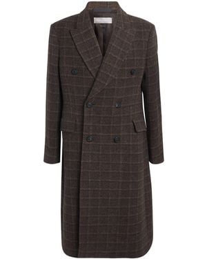 Our Legacy Wool Checked Whale Coat - Black