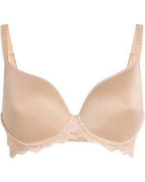 Simone Perele Lace Caresse Plunge Bra - Natural
