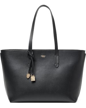 Aspinal of London Leather East West Tote Bag - Black