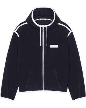 Givenchy Wool Zip-Up Hoodie - Blue