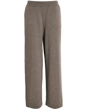 Johnstons of Elgin Cashmere-Blend Coll Knitted Trousers - Grey