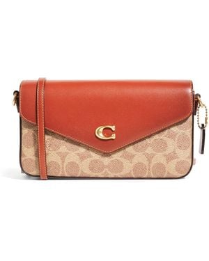 COACH Canvas Wyn Cross-Body Bag - Red