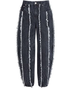 Séfr Cutline Barrel-Leg Jeans - Blue