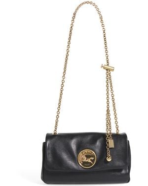 Chloé Medium Leather Heritage Shoulder Bag - White