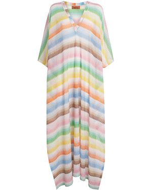 Missoni Zigzag Maxi Kaftan - White