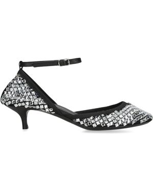 Christopher Esber Embellished Minette Mary Jane Heeled Sandals 75 - White