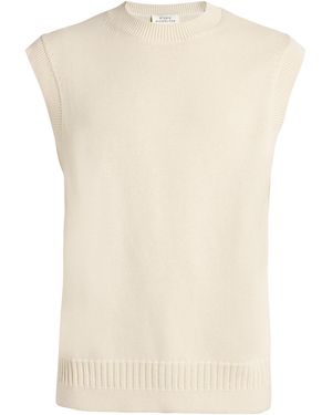 Studio Nicholson Cotton Knitted Vest - White