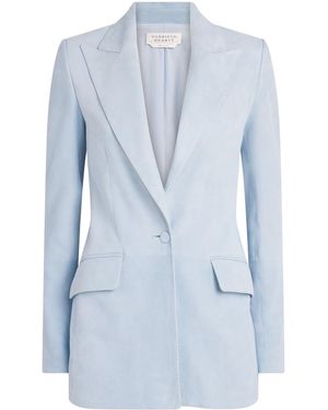 Gabriela Hearst Suede Leiva Blazer - Blue