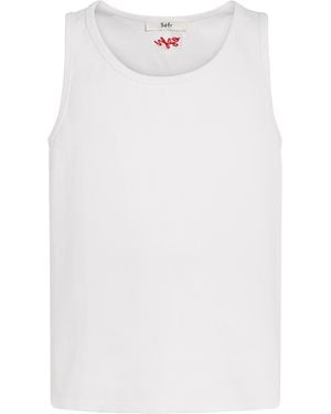 Séfr Stretch-Cotton Cyril Tank Top - White