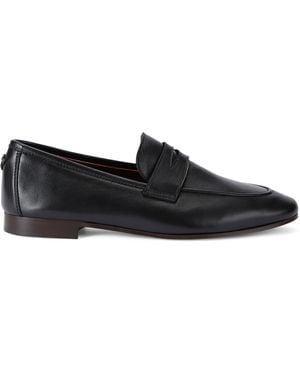 Bougeotte Leather Flaneur Loafers - Black