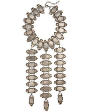 Ralph Lauren Antiqued-Tone Long Necklace - White