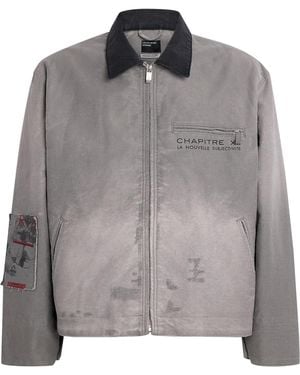 Enfants Riches Deprimes Canvas Chapitre Xxi Moleskin Jacket - Grey