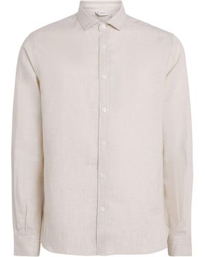 Zimmerli of Switzerland Linen-Cotton Shirt - White