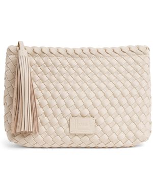 Harrods Neoprene Woven Pouch - Natural