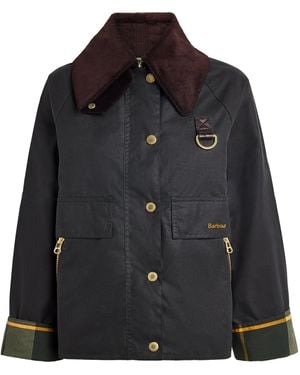 Barbour Waxed Cotton Catton Jacket - Black