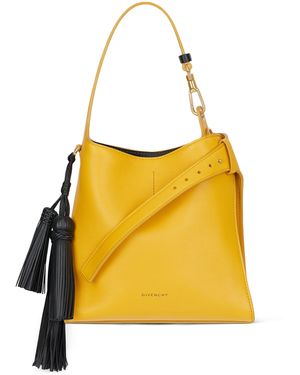 Givenchy Mini Leather Belted Shoulder Bag - Yellow